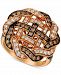 Le Vian Chocolatier Diamond Weave Statement Ring (1-1/3 ct. t. w. ) in 14k Rose Gold