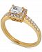 Diamond Halo Engagement Ring (5/8 ct. t. w. ) in 14k Gold