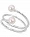 Cultured Freshwater Pearl (3-1/2 - 4mm) Coil Ring in Sterling Silver
