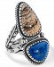 American West Picture Jasper and Blue Lapis Ring in Sterling Silver