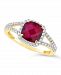 Created Ruby (1-3/4 ct. t. w. ) and Created White Sapphire (1/4 ct. t. w. ) Ring in 10k Yellow Gold