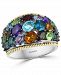 Effy Multi-Gemstone Cluster Statement Ring (4-7/8 ct. t. w. ) in Sterling Silver & 18k Gold-Plate