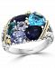 Effy Multi-Gemstone Two-Tone Statement Ring (5-1/2 ct. t. w. ) in Sterling Silver & 18k Gold-Plate