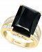Effy Onyx & Diamond (3/8 ct. t. w. ) Statement Ring in 14k Gold