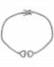 Giani Bernini Cubic Zirconia Double Heart Tennis Bracelet in Sterling Silver, Created for Macy's