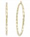 Twist Hoop Earrings in 14k Gold Plated Sterling Silver
