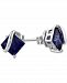 Lab-Created Blue Sapphire Square Stud Earrings (2-3/4 ct. t. w. ) in Sterling Silver