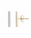 Wrapped Diamond Bar Stud Earrings (1/10 ct. t. w. ) in 14k Yellow Gold, Created for Macy's