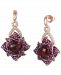 Le Vian Multi-Gemstone (7-1/20 ct. t. w. ) & Nude Diamond (3/8 ct. t. w. ) Flower Drop Earrings in 14k Rose Gold
