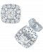 Forever Grown Diamonds Lab-Created Diamond Square Cluster Stud Earrings (1/2 ct. t. w. ) in Sterling Silver