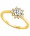 Diamond Halo Engagement Ring (5/8 ct. t. w. ) in 14k White or Yellow Gold
