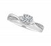 Diamond Cluster Engagement Ring (1/3 ct. t. w. ) in 14k White Gold