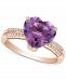 Amethyst (3-1/5 ct. t. w. ) & Diamond Accent Ring in 14k Rose Gold