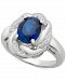 Blue Sapphire (1-3/4 ct. t. w. ) & White Sapphire (1/6 ct. t. w. ) Ring in Sterling Silver