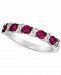 Le Vian Passion Ruby (1-1/20 ct. t. w. ) & Nude Diamond (1/5 ct. t. w. ) Band in 14k White Gold