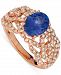 Le Vian Blueberry Tanzanite (1-5/8 ct. t. w. ) & Nude Diamond (7/8 ct. t. w. ) Openwork Statement Ring in 14k Rose Gold