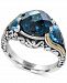 Ocean Bleu by Effy Blue Topaz (7 ct. t. w. ) Ring in Sterling Silver and 18k Gold-Plate