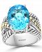 Effy Blue Topaz Statement Ring (10-7/8 ct. t. w. ) in Sterling Silver