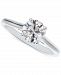 Portfolio by De Beers Forevermark Diamond Round-Cut Solitaire Cathedral Engagement Ring (1 ct. t. w. ) in 14k White Gold