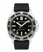 Spinnaker Men's Hull Automatic Black Genuine Leather Strap Watch, 42mm