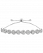 Diamond Round Clusters Bolo Bracelet (1/2 ct. t. w. ) in Sterling Silver