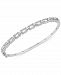 Wrapped Diamond Link Bangle Bracelet (1/2 ct. t. w. ) in Sterling Silver, 14k Gold-Plated Sterling Silver or 14k Rose Gold-Plated Sterling Silver, Created for Macy's