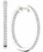 Forever Grown Diamonds Lab-Created Diamond Small In & Out Hoop Earrings (1/2 ct. t. w. ) in Sterling Silver, 0.72"