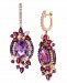 Le Vian Crazy Collection Multi-Stone Drop Earrings in 14k Strawberry Rose Gold (13-1/2 ct. t. w. )