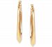 Medium Polished Hoop Earrings in 14k Gold