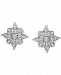 Diamond Cluster Stud Earrings (1/10 ct. t. w. ) in Sterling Silver, Created for Macy's