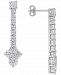 Lab-Created Moissanite Drop Earrings (3-3/8 ct. t. w. ) in Sterling Silver