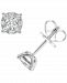 Diamond Miracle Plate Halo Stud Earrings (1/4 ct. t. w. ) in 14k White Gold