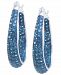 Giani Bernini Crystal Inside Out Hoop Earrings in Sterling Silver, Created for Macy's