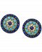 Effy Sapphire (1-1/2 ct. t. w. ), Turquoise & Diamond (1/10 ct. t. w. ) Stud Earrings in 14k Gold