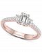 Diamond Emerald-Cut Engagement Ring (1 ct. t. w. ) in 14k Rose Gold
