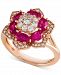 Ruby (1-3/4 ct. t. w. ) and Diamond (1/2 ct. t. w. ) Ring in 14k Gold
