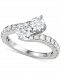 Diamond Two-Stone Engagement Ring (2 ct. t. w. ) in 14k White Gold