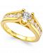 Certified Diamond Channel Engagement Ring in 14k Gold (1 ct. t. w. )