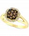 Le Vian Chocolatier Diamond Halo Cluster Ring (5/8 ct. t. w. ) in 14k Gold
