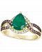 Le Vian New Emerald (1-1/2 ct. t. w. ) & Diamond (1/2 ct. t. w. ) Ring in 14k Gold