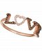 Le Vian Chocolate Diamond (1/10 ct. t. w. ) & Vanilla Diamond Accent Love Ring in 14k Rose Gold