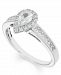 Certified Diamond (4/5 ct. t. w. ) Pear Engagement Ring in 14k White Gold