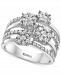 Effy Diamond Multirow Cluster Ring (1-1/5 ct. t. w. ) in 14k White Gold