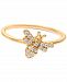 Giani Bernini Cubic Zirconia Bee Ring in 18k Gold-Plated Sterling Silver, Created for Macy's