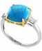 Effy Turquoise & Diamond (1/6 ct. t. w. ) Ring in 14k Two-Tone Gold