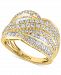 Effy Diamond Multirow Statement Ring (1-1/2 ct. t. w. ) in 14k Gold