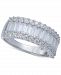 Cubic Zirconia Baguette Band in Sterling Silver
