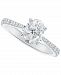 Portfolio by De Beers Forevermark Diamond Oval-Cut Solitaire Tapered Pave Engagement Ring (7/8 ct. t. w. ) in 14k White Gold