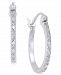Diamond Hoop Earrings (1/10 ct. t. w. ) in Sterling Silver