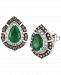 Le Vian Emerald (1-1/4 ct. t. w. ) & Diamond (5/8 ct. t. w. ) Stud Earrings in 14k White Gold